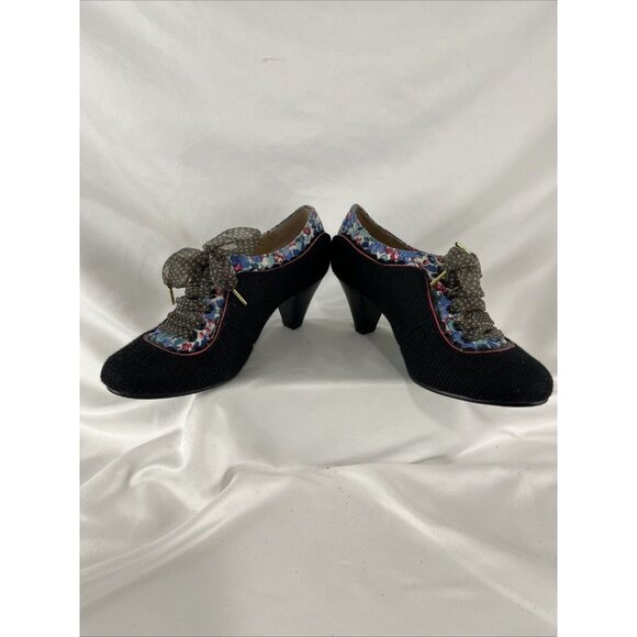 Poet License Girlhoodcore Ribbon Lace Heels Women's Size 7 Coquette Artwear - Picture 7 of 12